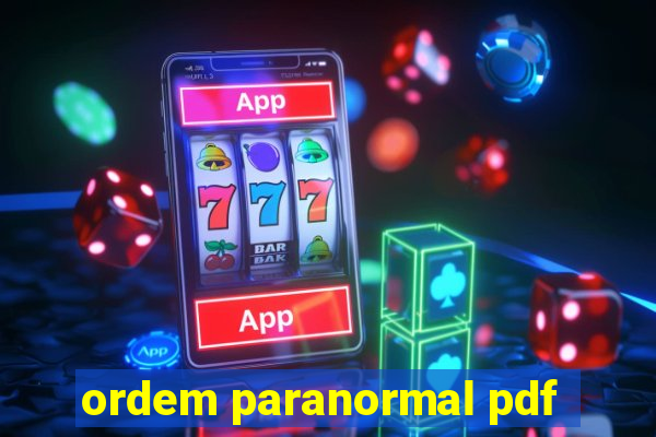 ordem paranormal pdf